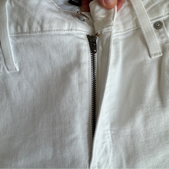 J Crew White Skinny Flare Jean Womens Size 33 High Waist Slimming - Picture 7 of 16